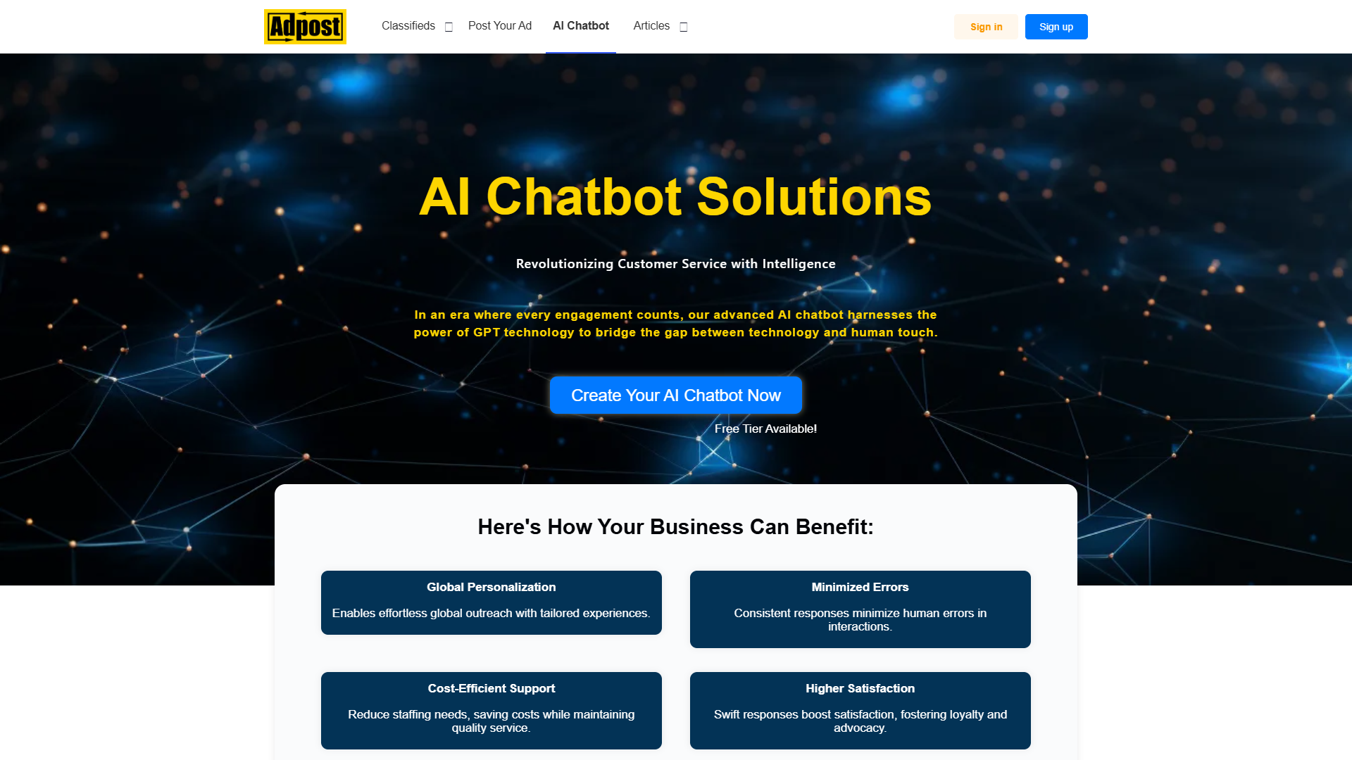 Adpost AI Chatbot Adpost AI Chatbot
