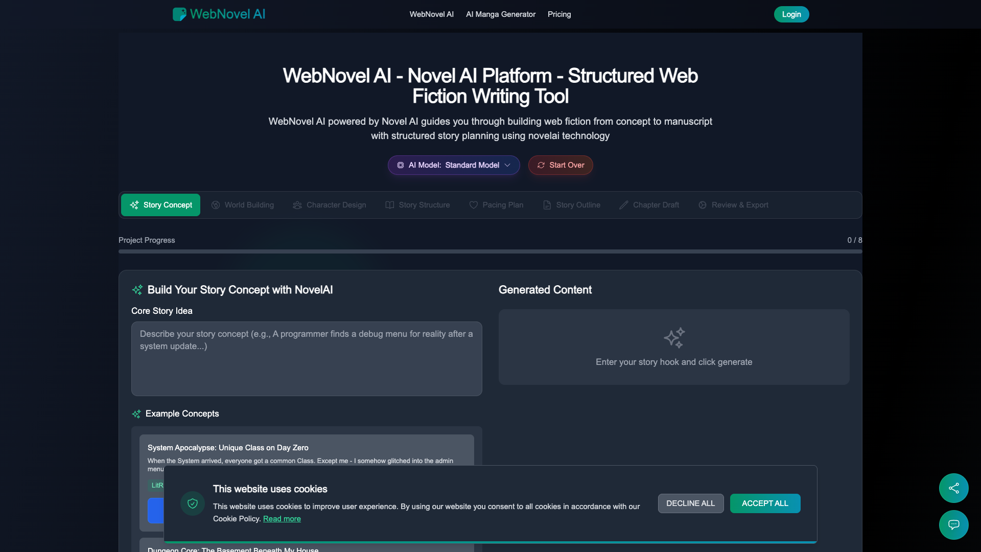 WebNovel AI WebNovel AI