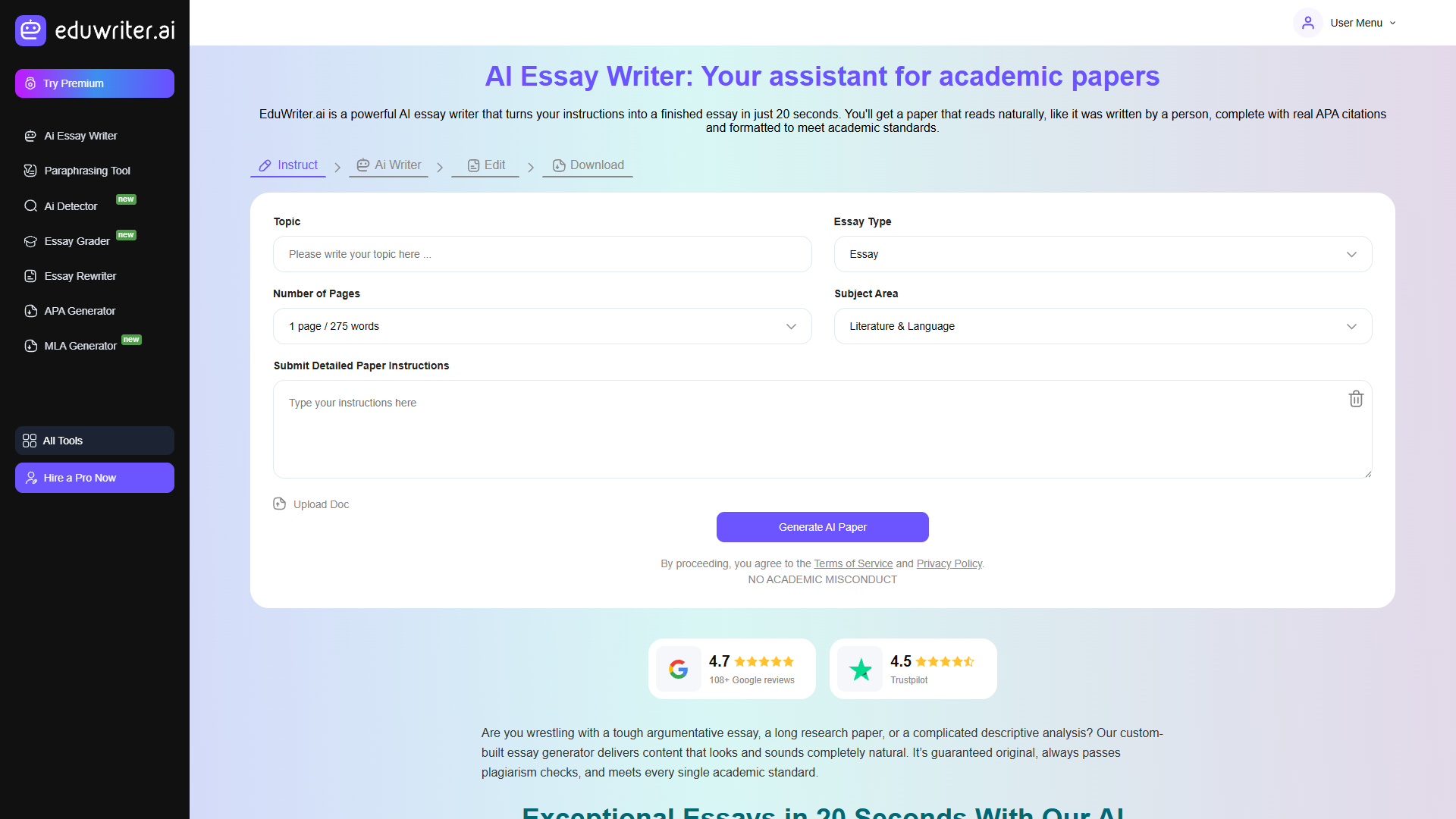 EduWriter.ai — AI Essay Writer EduWriter.ai — AI Essay Writer