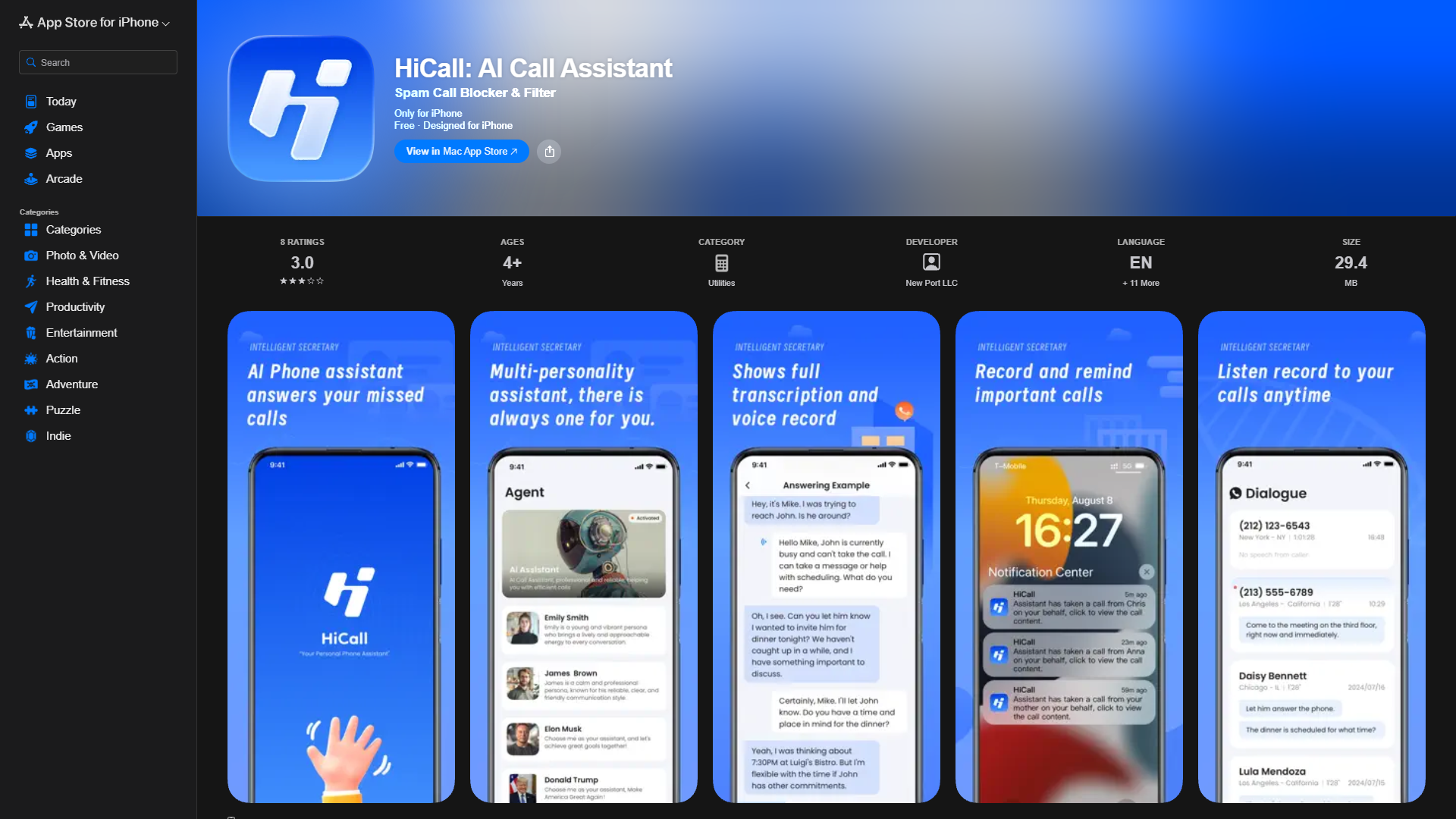 HiCall: AI Call Assistant HiCall: AI Call Assistant