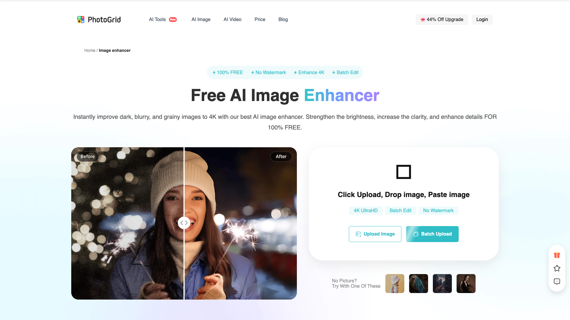 PhotoGrid AI Image Enhancer PhotoGrid AI Image Enhancer