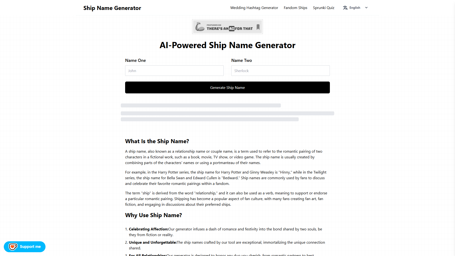 Ship Name Generator Ship Name Generator