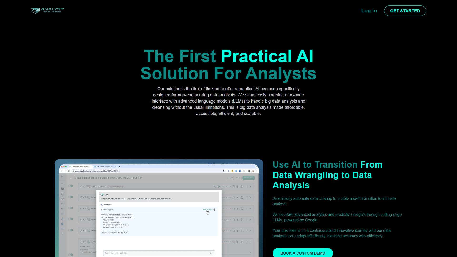 Analyst Intelligence Analyst Intelligence