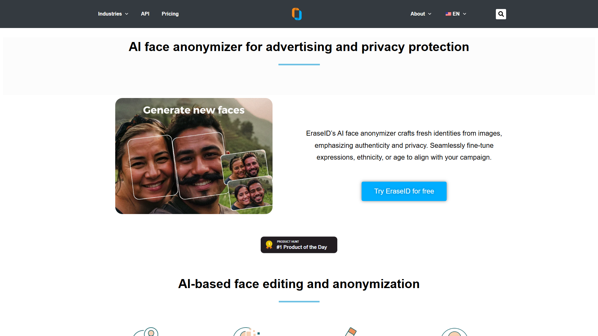 EraseID — AI face anonymizer EraseID — AI face anonymizer