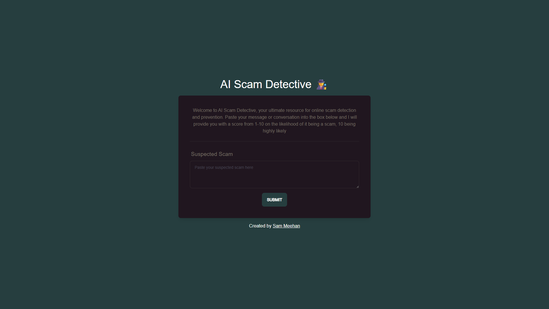 AI Scam Detective AI Scam Detective