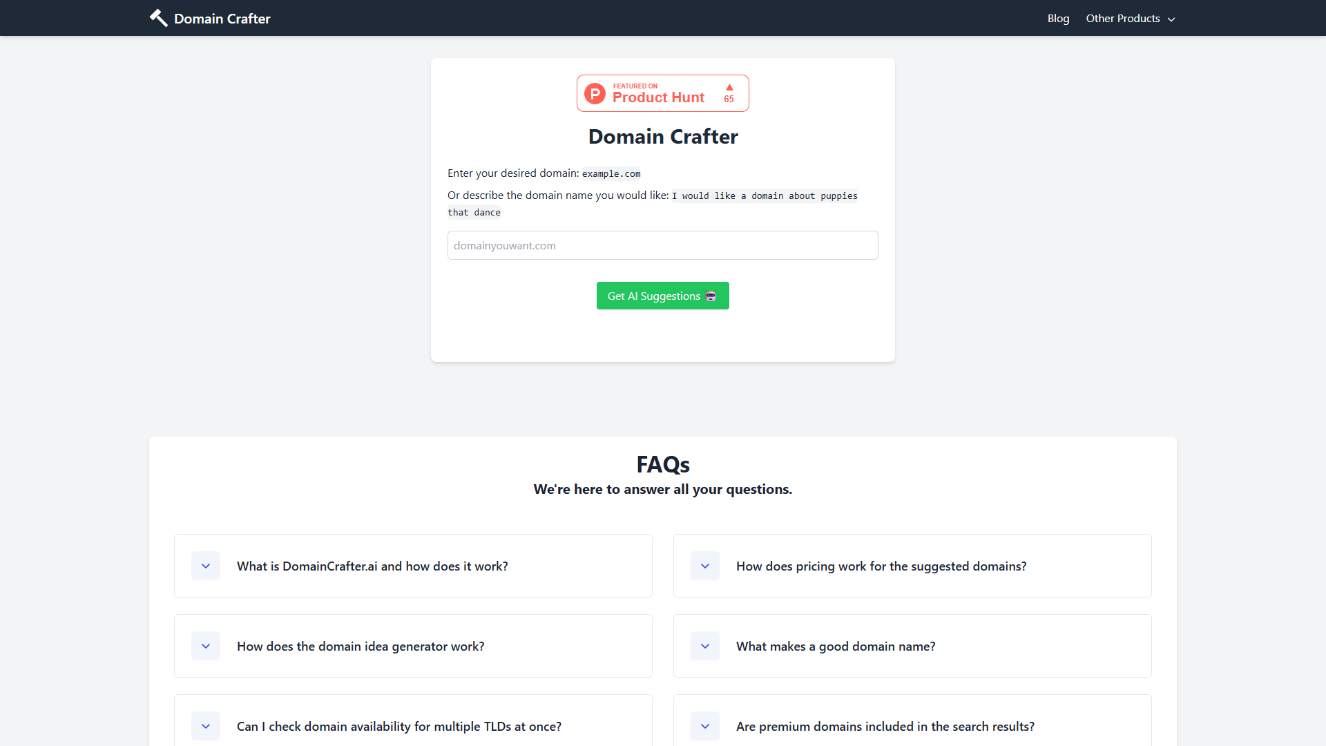 Domain Crafter Domain Crafter