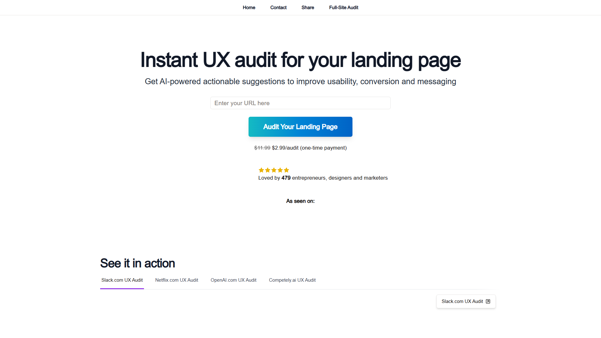 Flawless UX Audit Flawless UX Audit