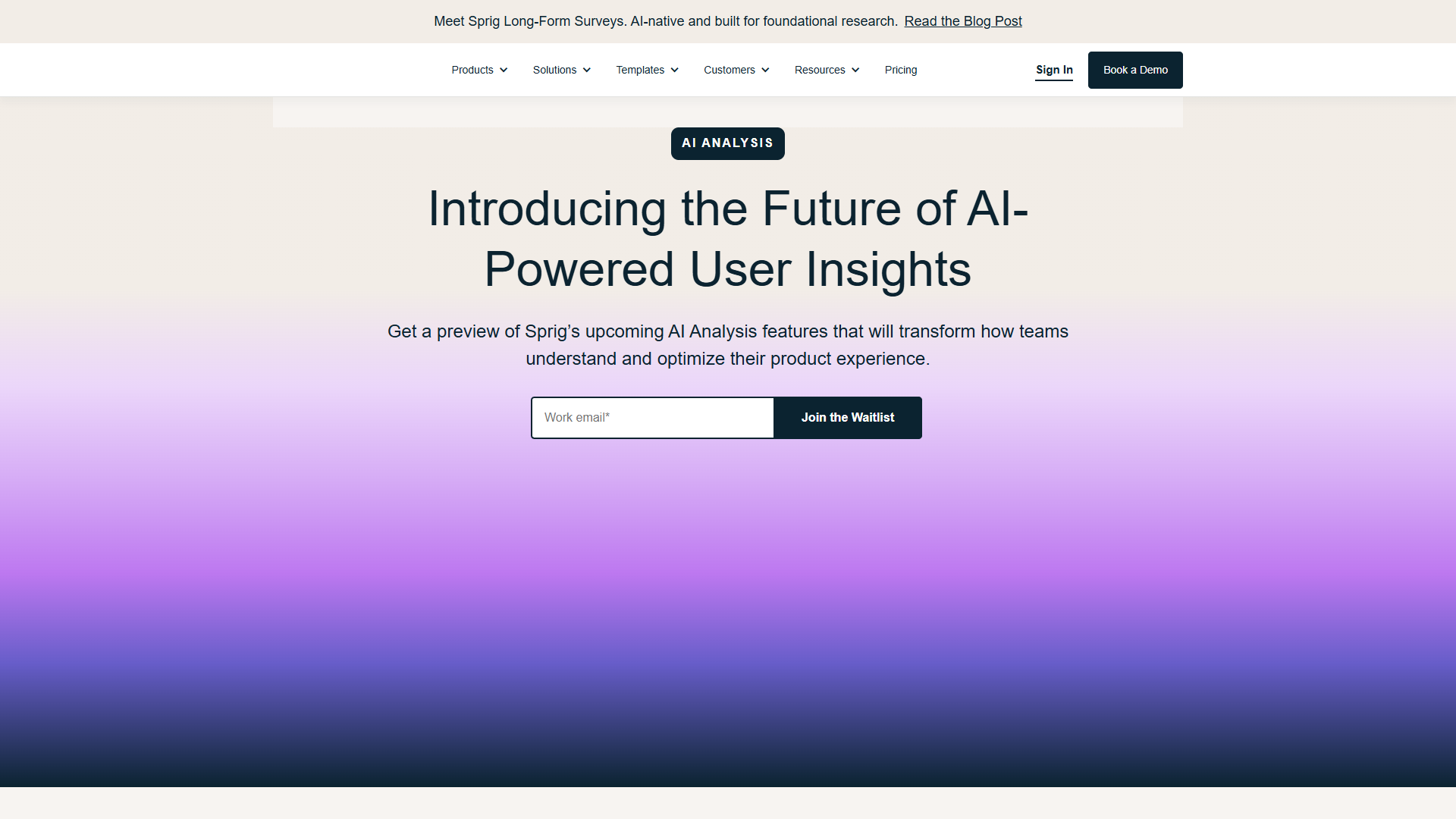 Sprig AI Analysis Sprig AI Analysis