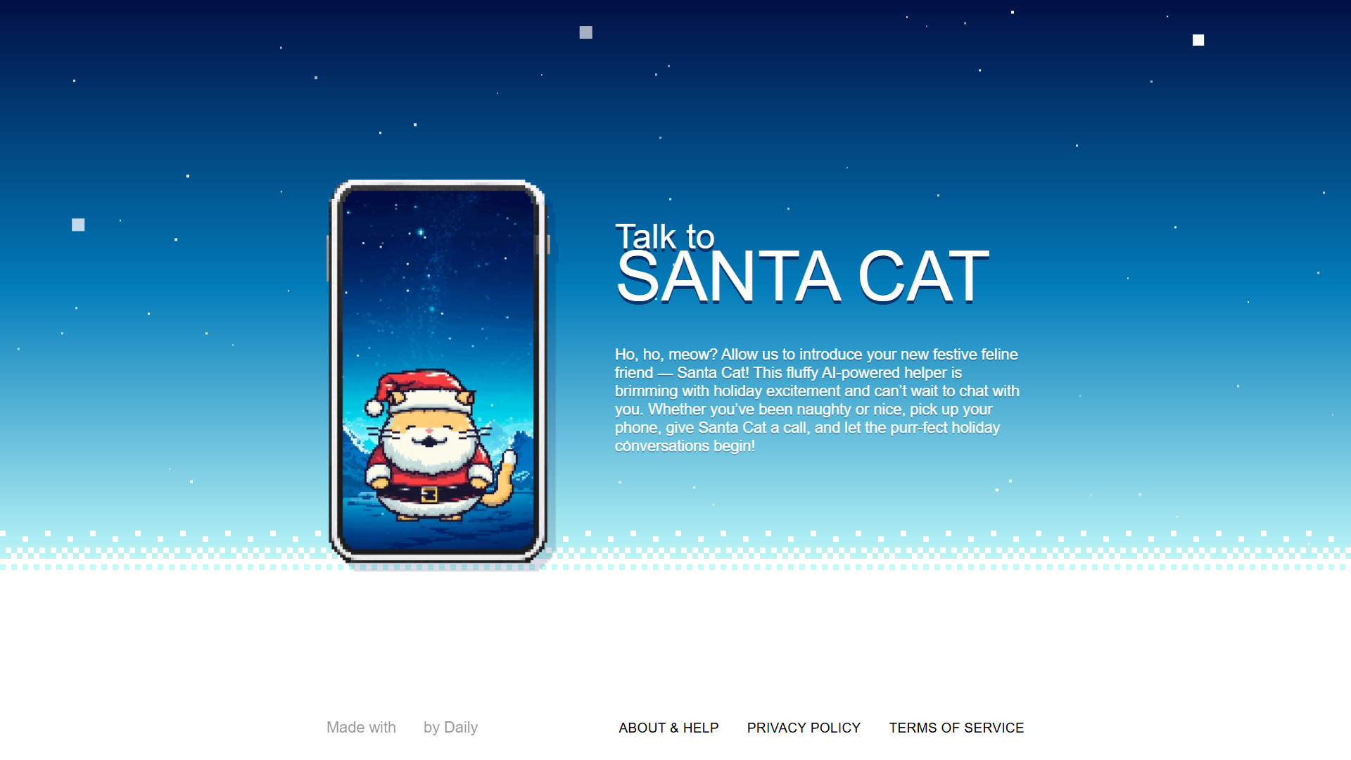 Talk to Santa Cat Talk to Santa Cat