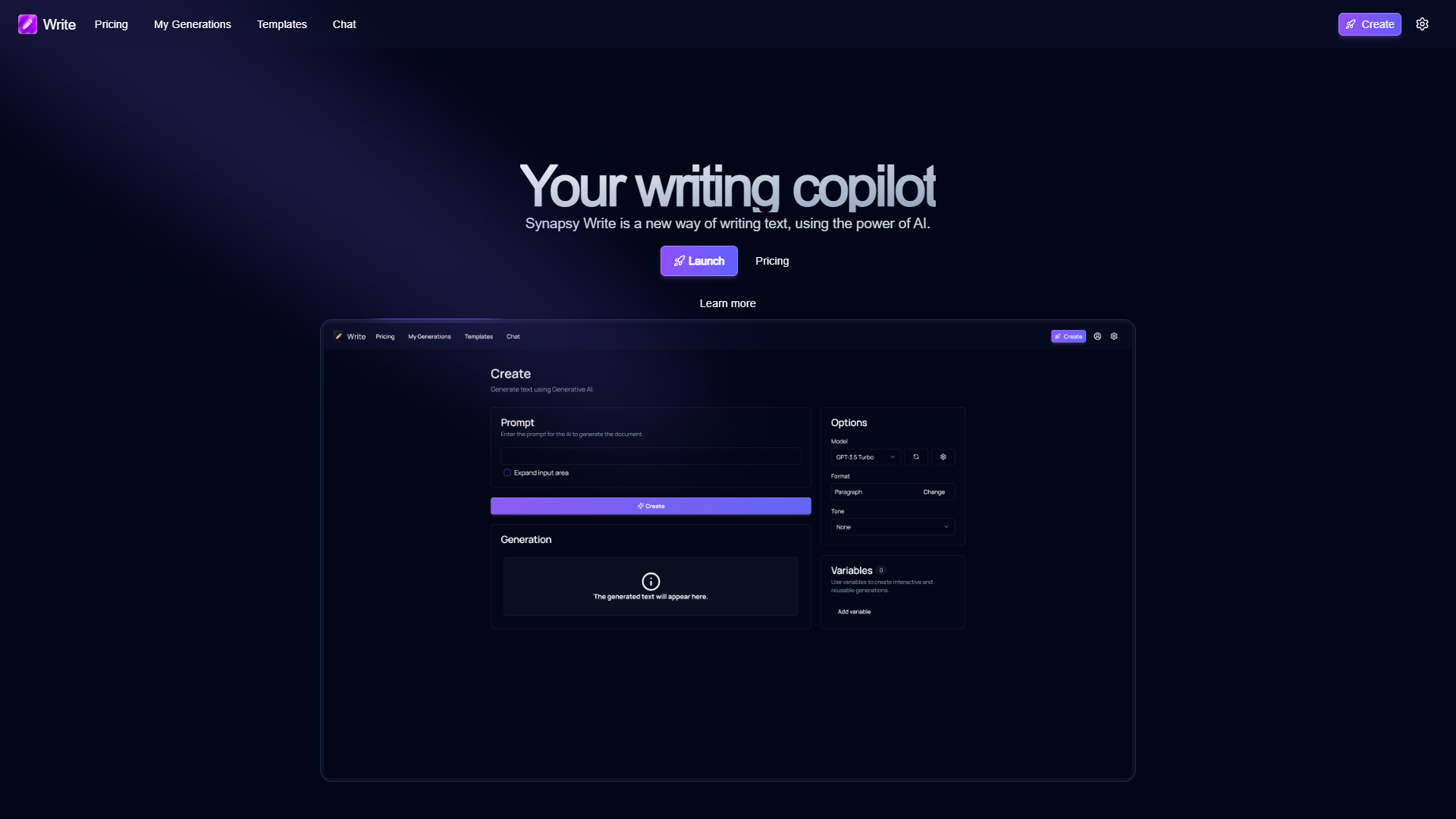 Synapsy Write Synapsy Write