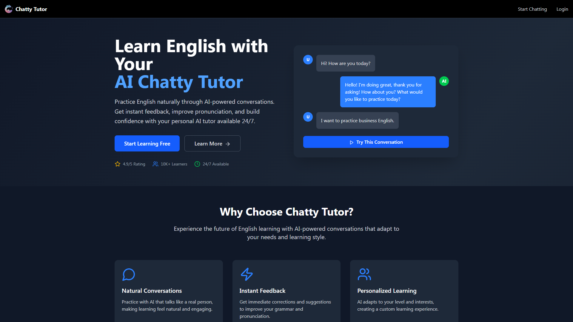 Chatty Tutor Chatty Tutor