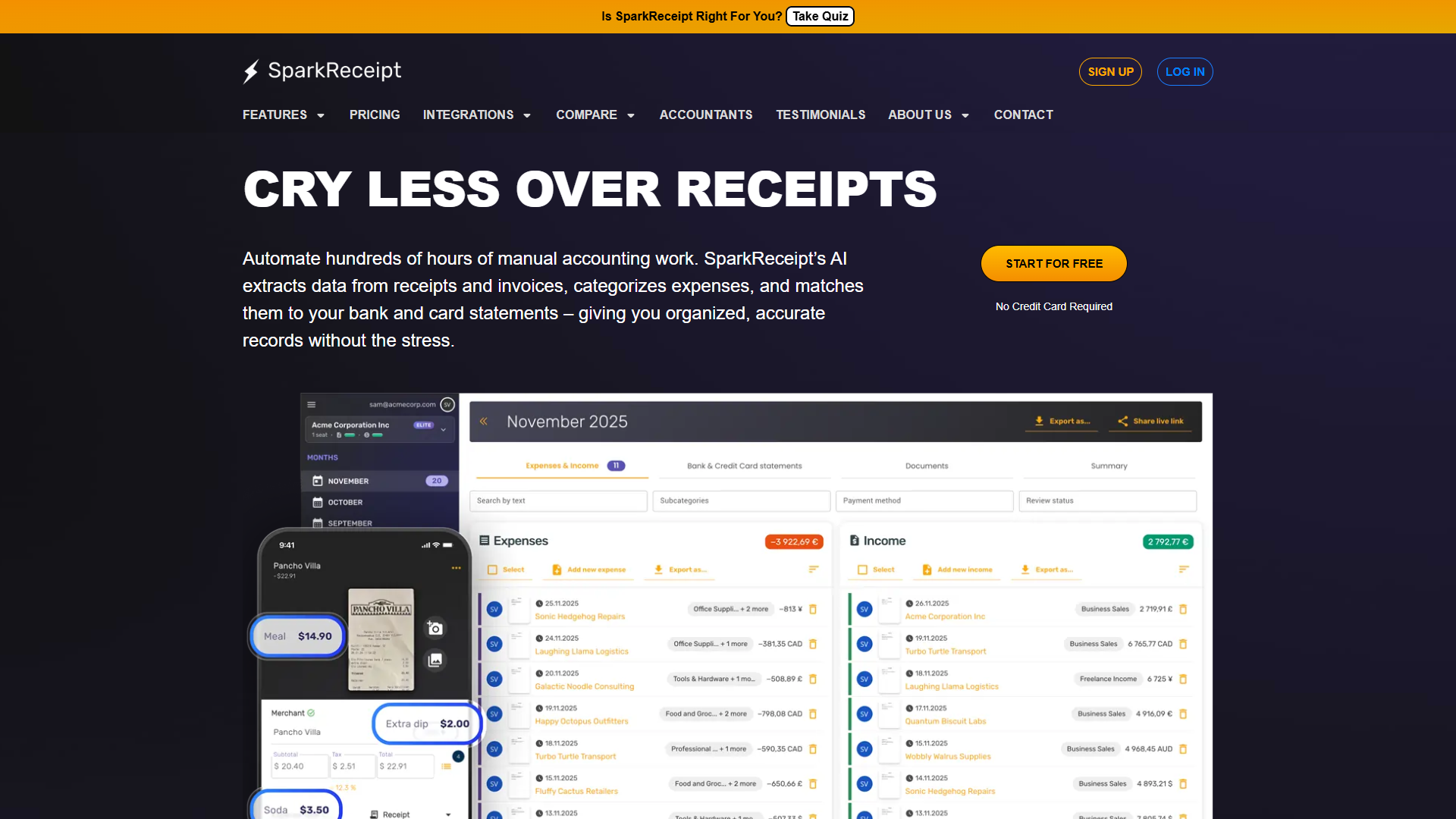 SparkReceipt SparkReceipt