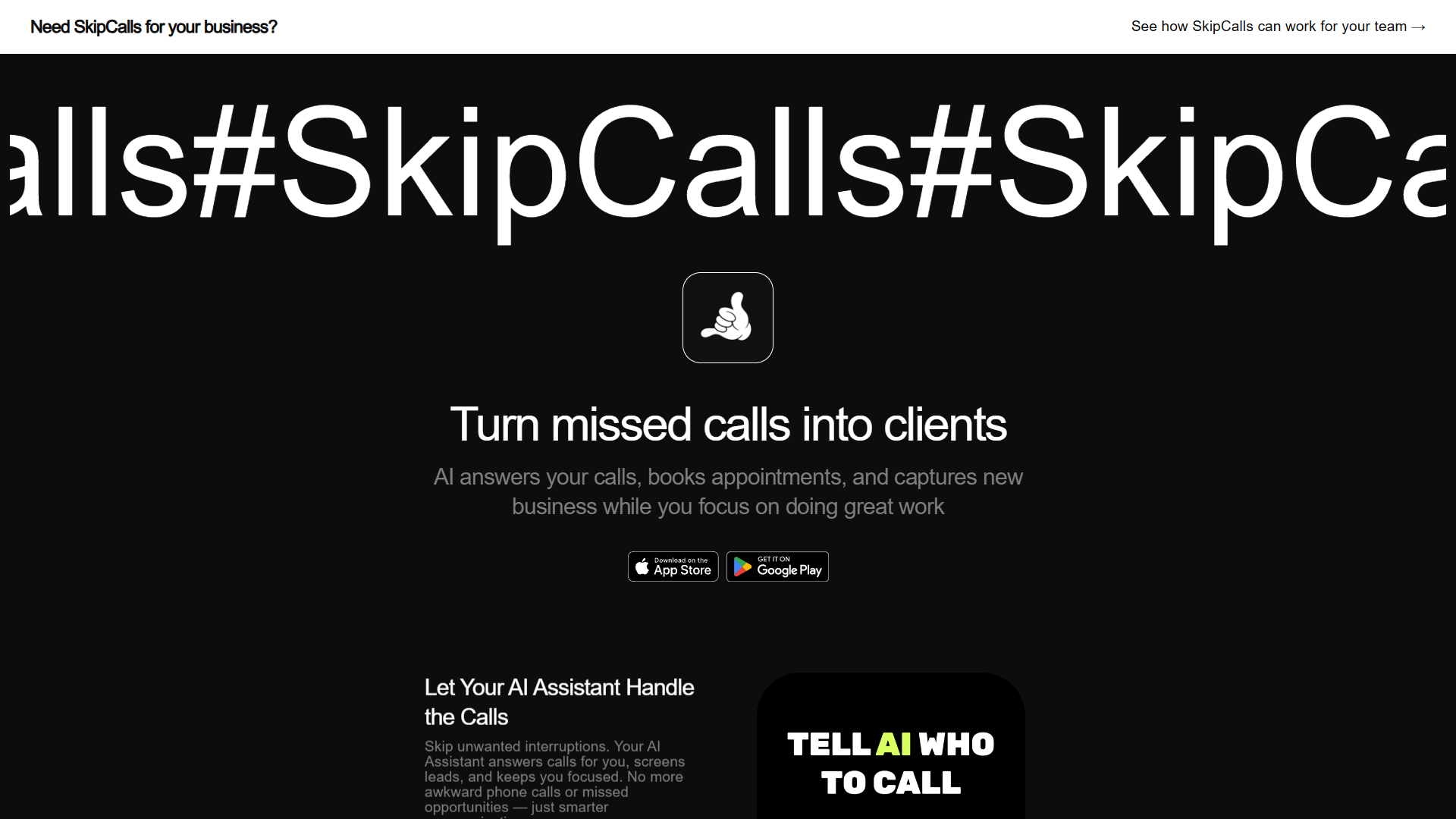SkipCalls SkipCalls