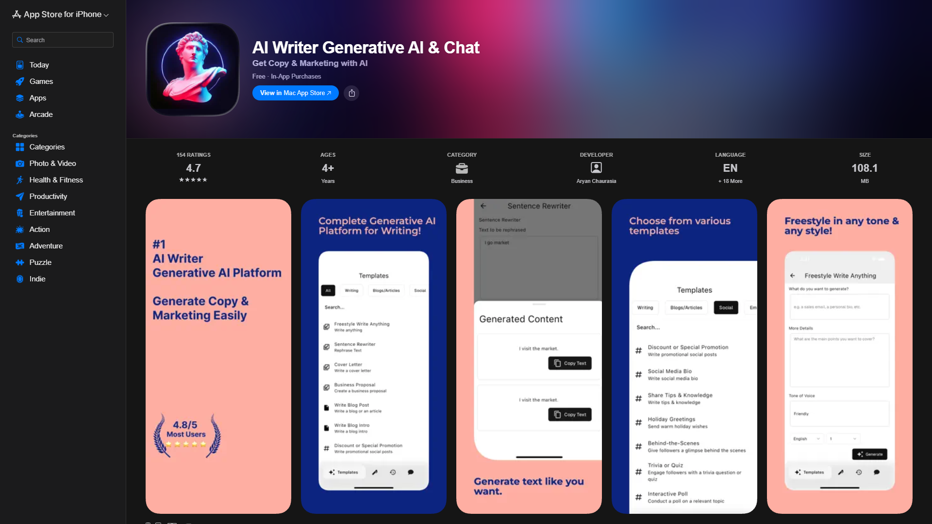 AI Writer Generative AI & Chat AI Writer Generative AI & Chat