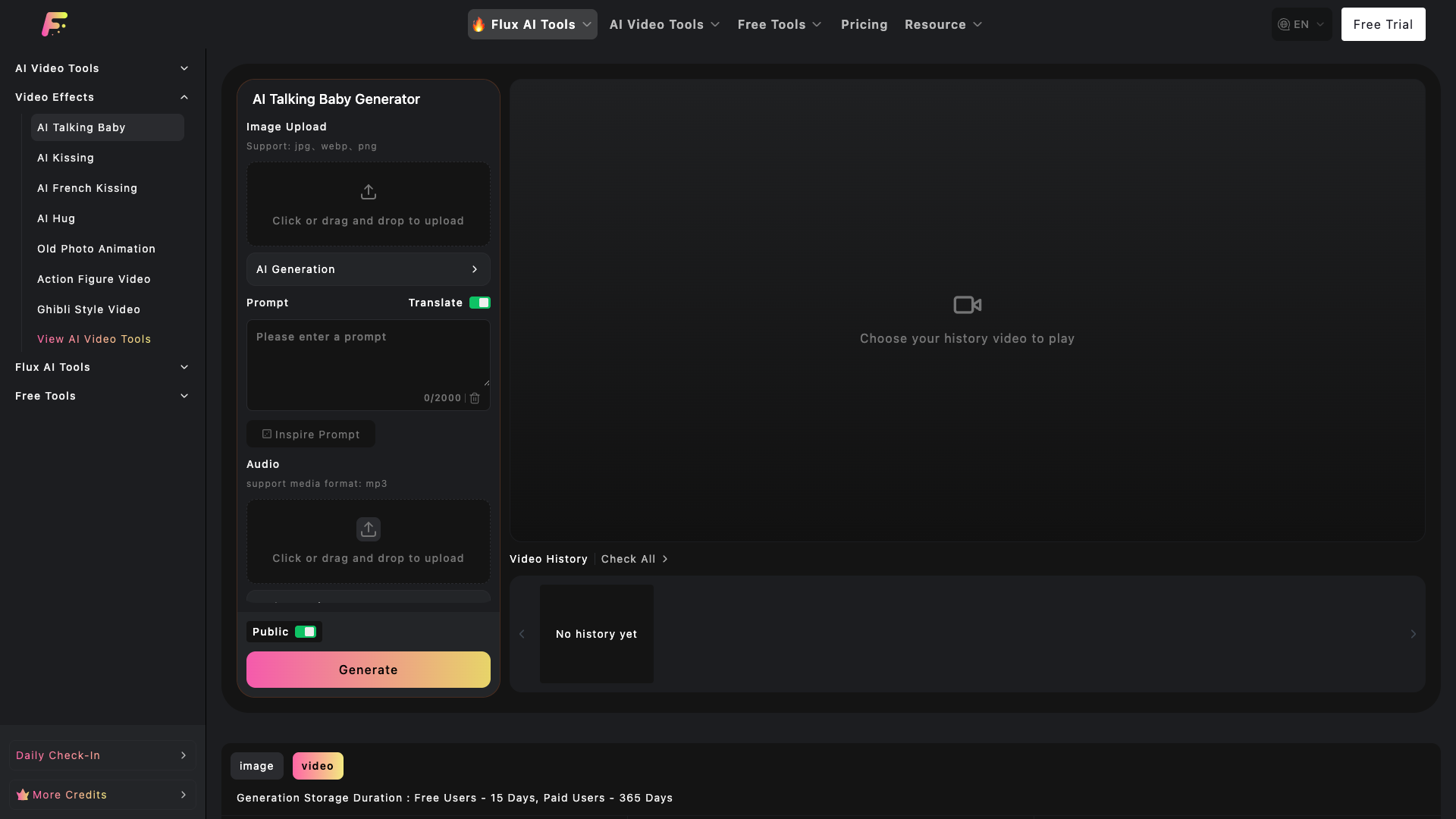 AI Talking Baby Podcast Video Generator AI Talking Baby Podcast Video Generator