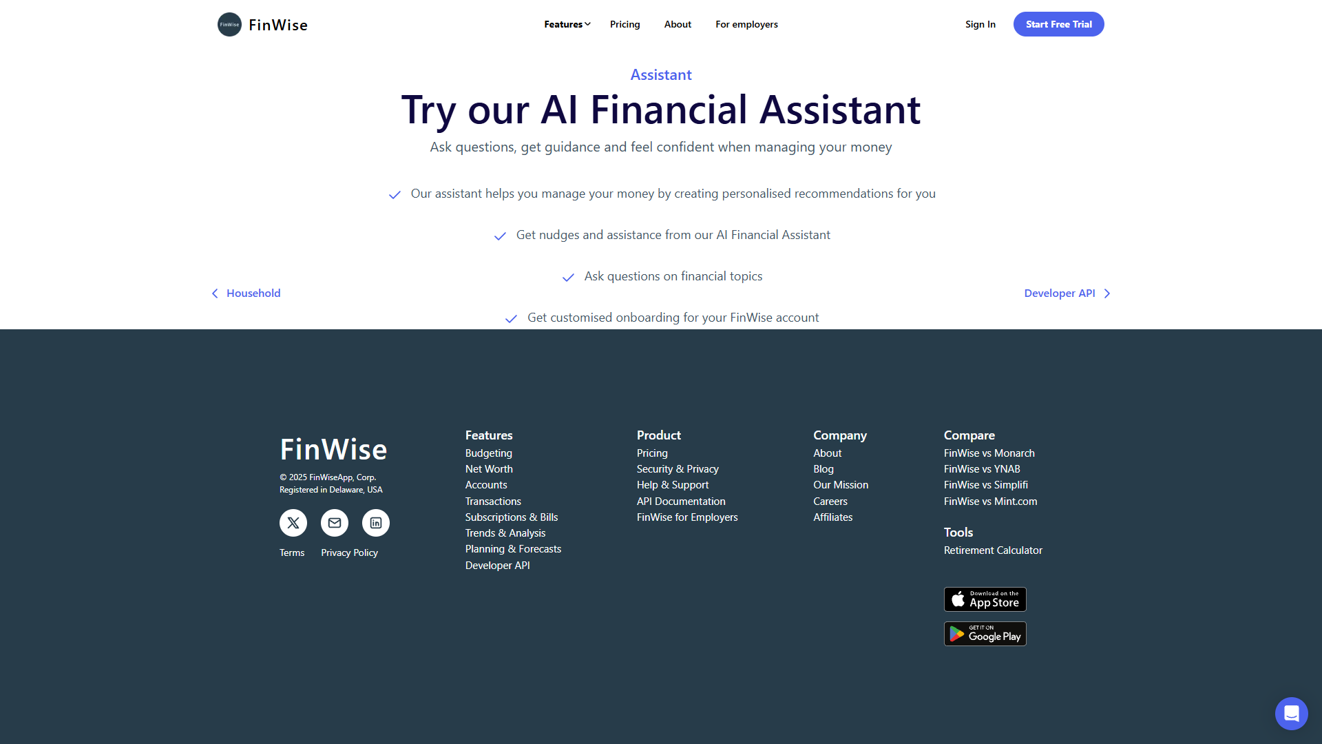 FinWise Assistant FinWise Assistant