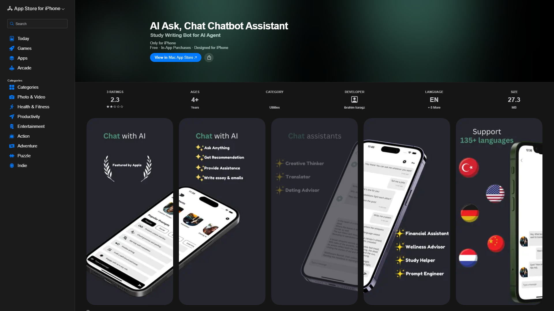 AI Ask, Chat Chatbot Assistant AI Ask, Chat Chatbot Assistant
