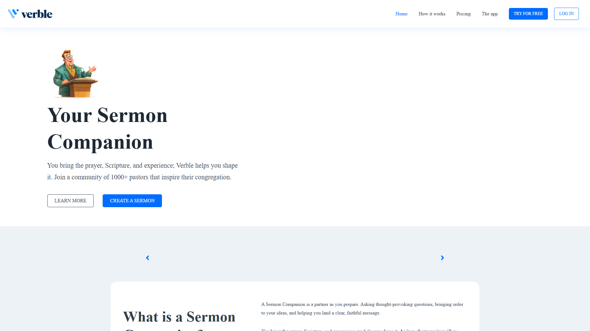 Verble: Your Sermon Companion Verble: Your Sermon Companion