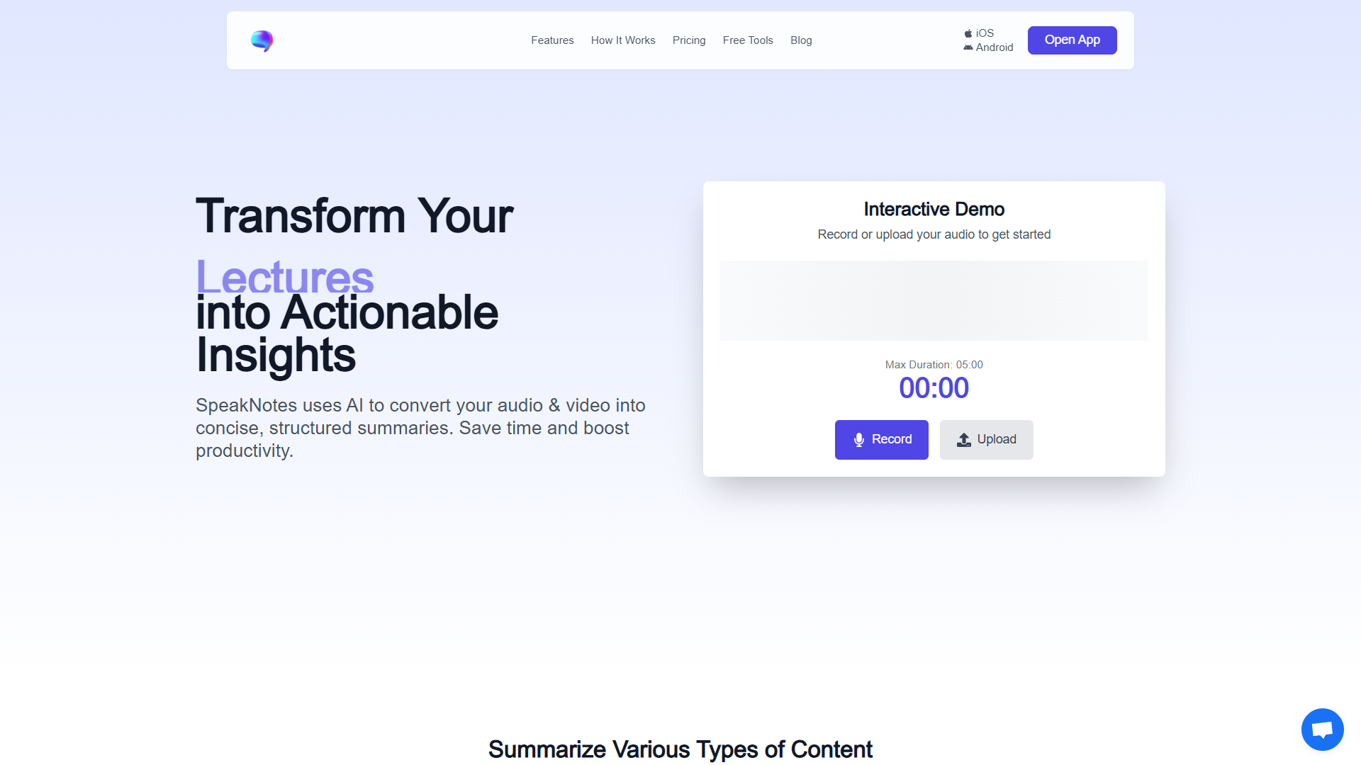 SpeakNotes SpeakNotes