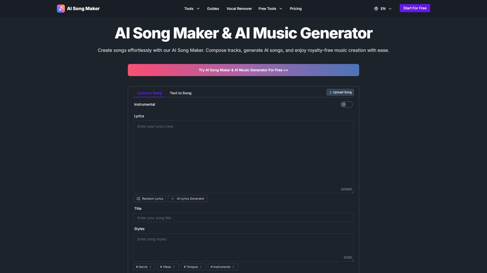 AI Song Maker.ai AI Song Maker.ai