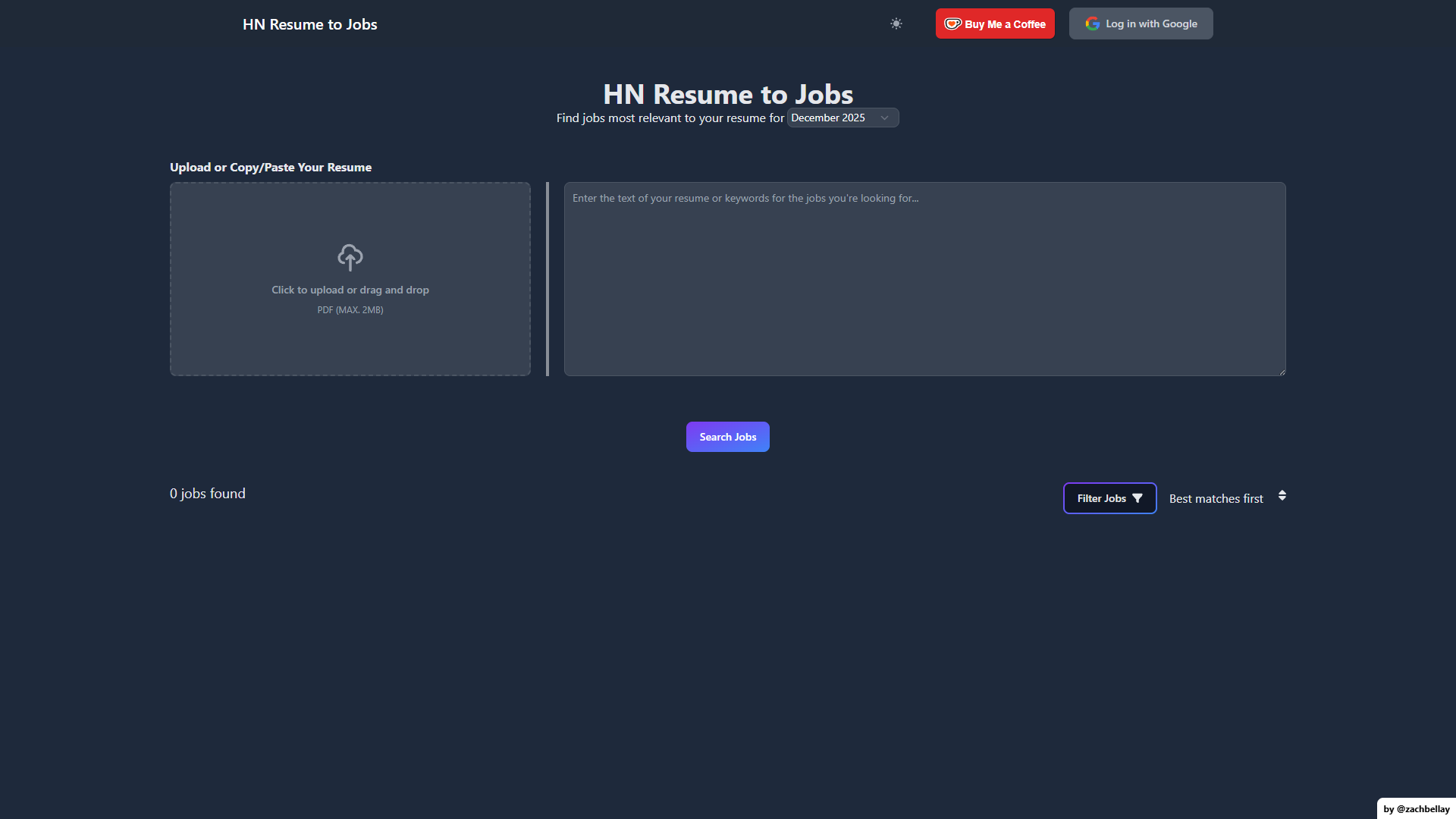 HN Resume to Jobs HN Resume to Jobs