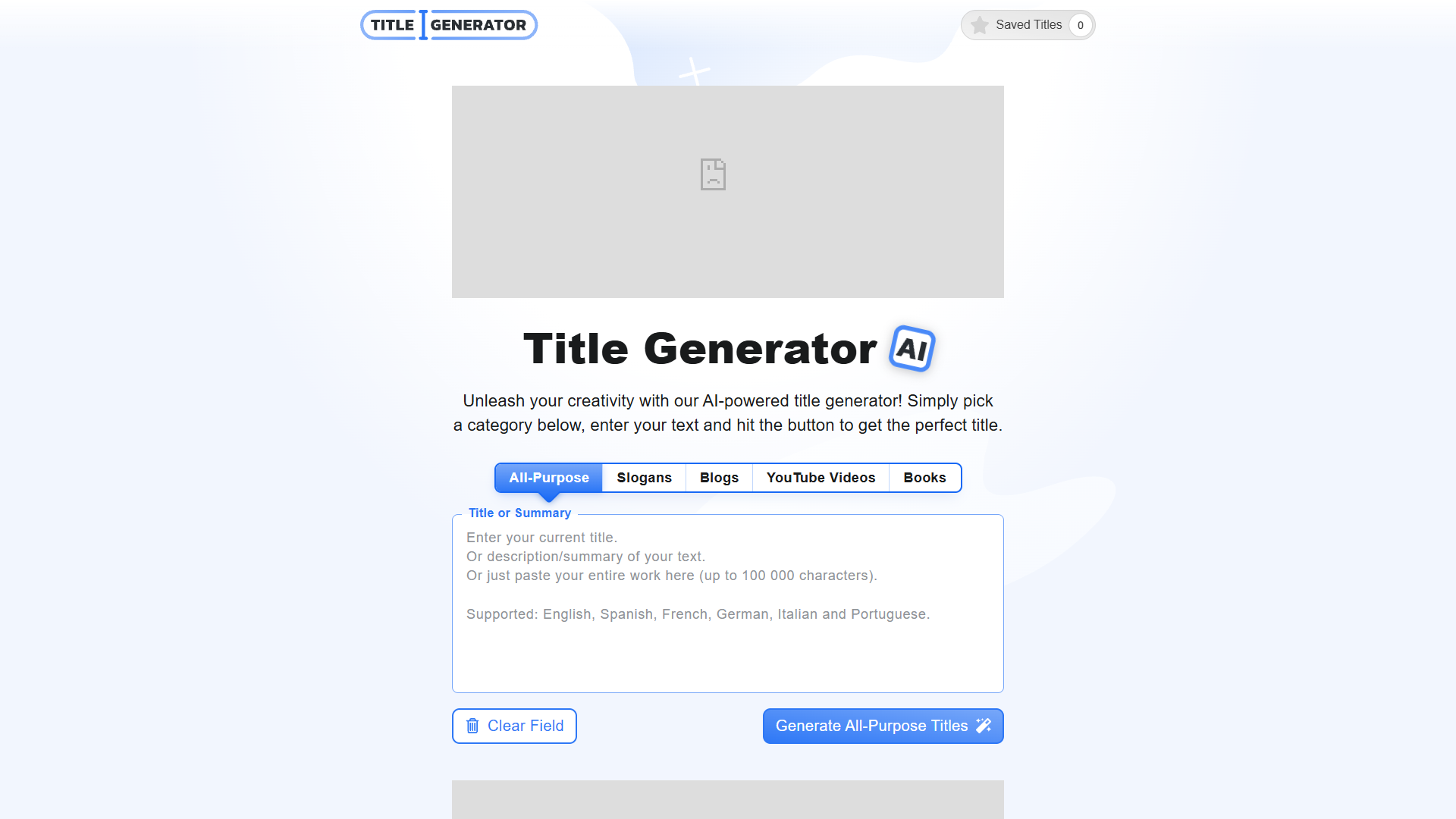 Title Generator Title Generator