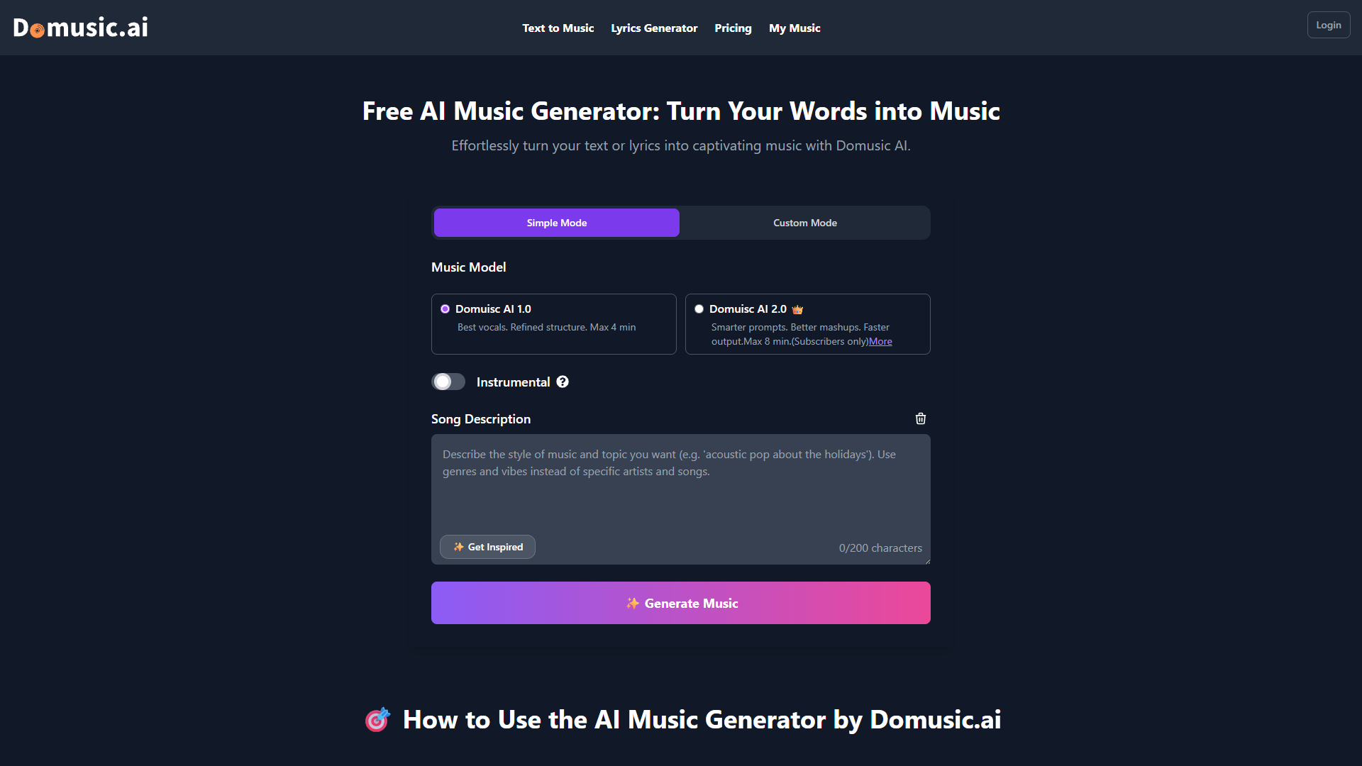 Domusic AI Domusic AI