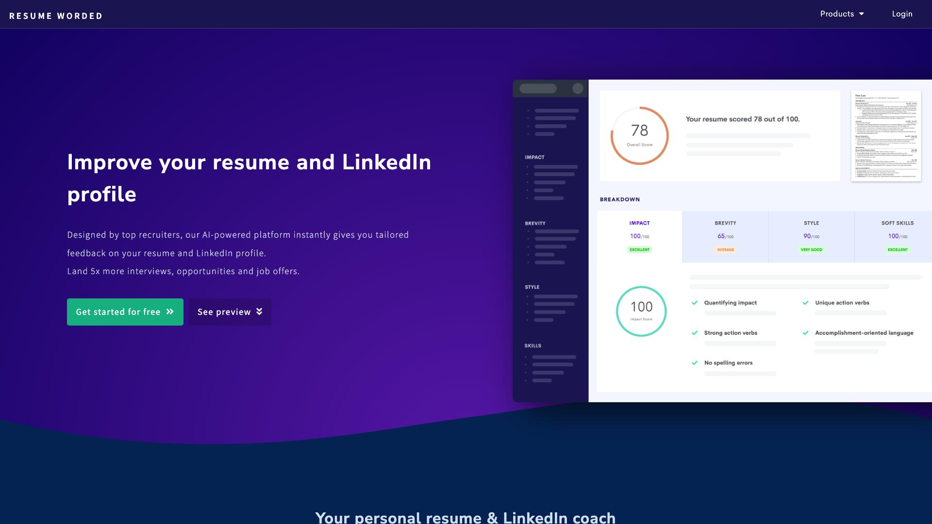 Resume Worded Resume Worded