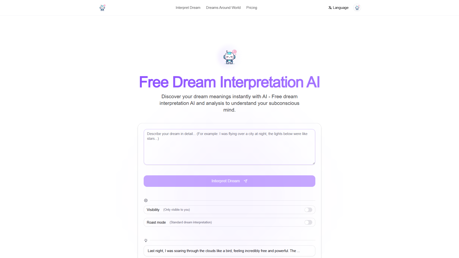 Dream Interpretation AI Dream Interpretation AI