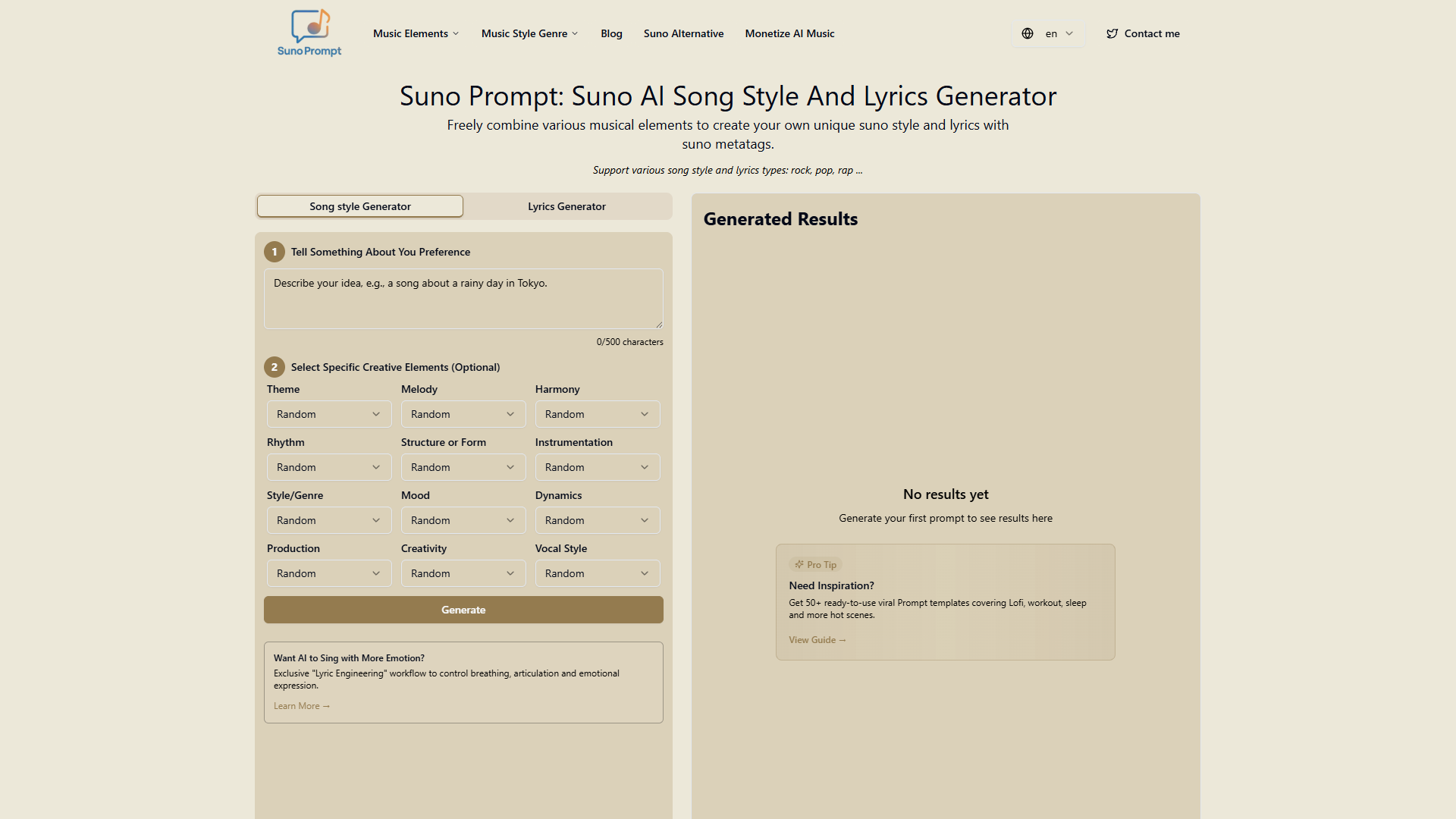 Suno Prompt Suno Prompt