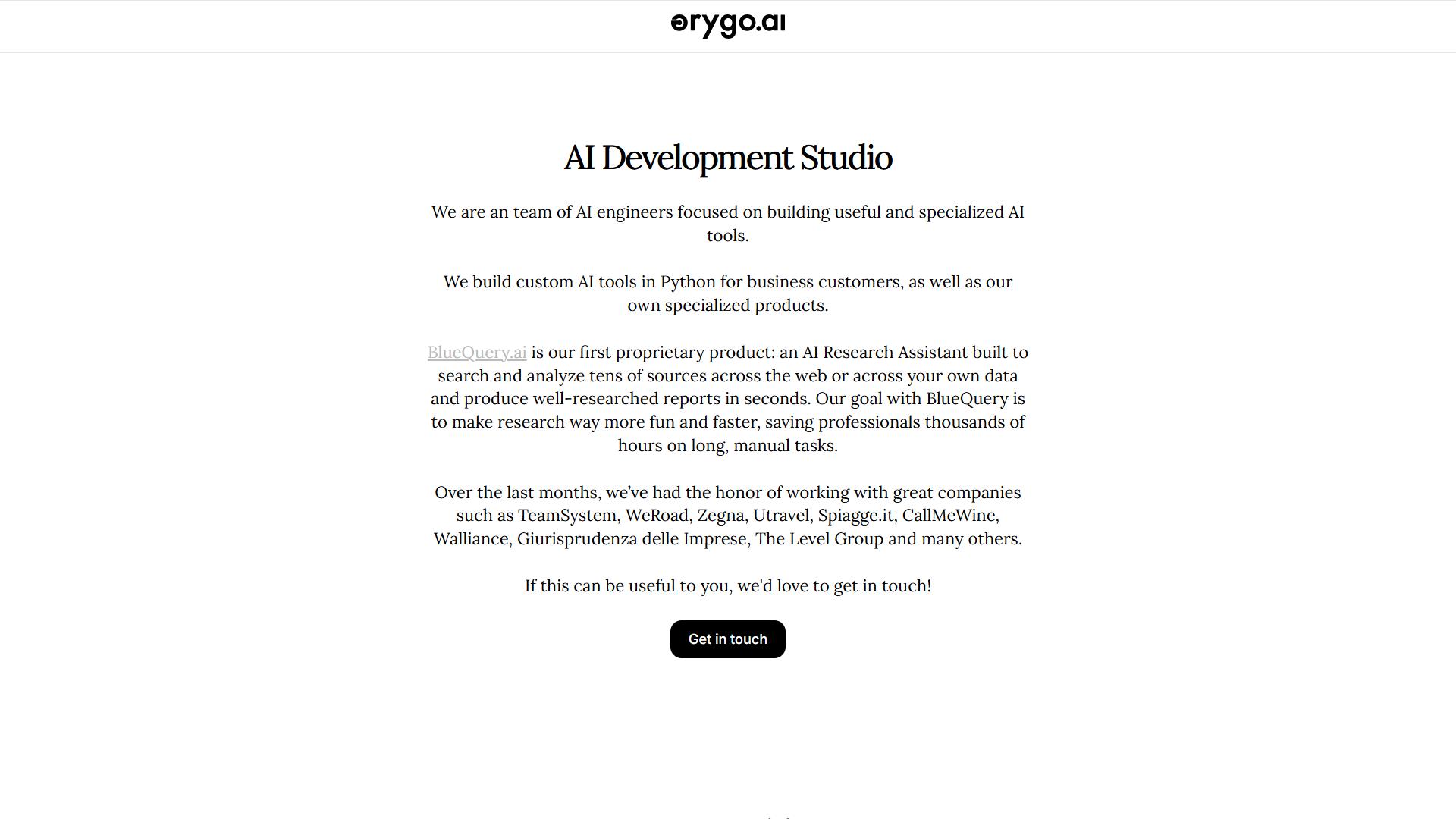 Orygo AI Orygo AI