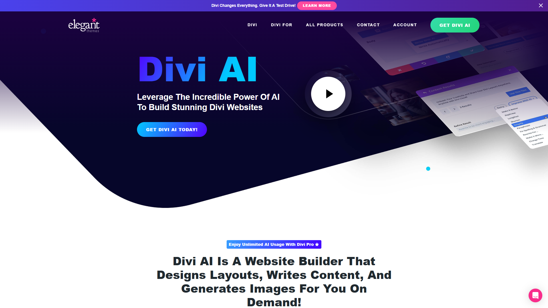 Divi AI Divi AI