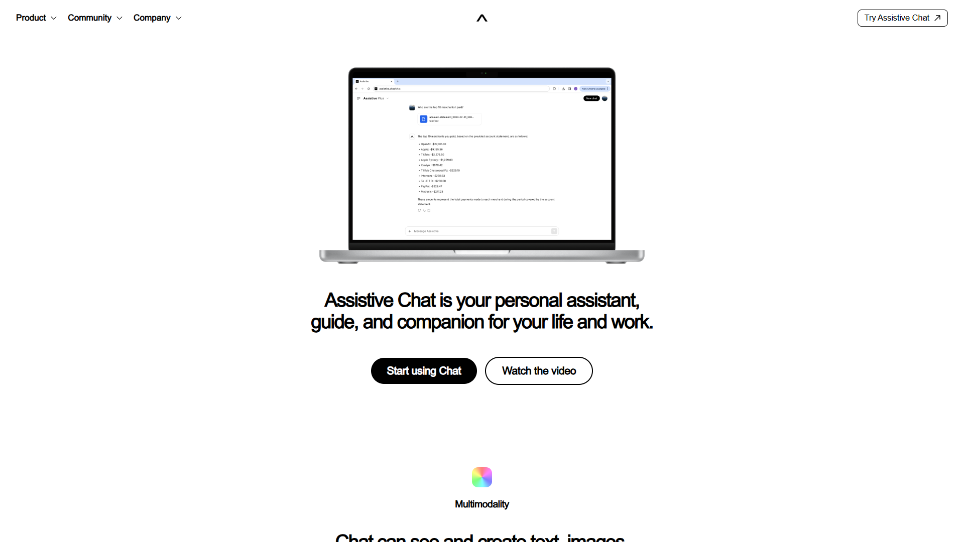 Assistive Chat Assistive Chat
