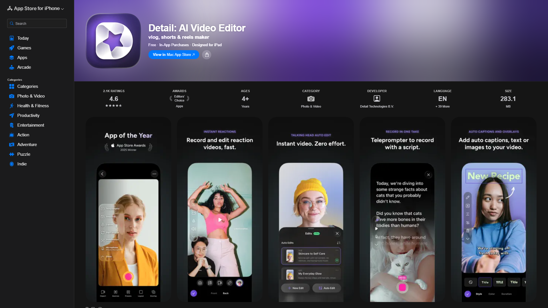 Detail: AI Video Editor Detail: AI Video Editor