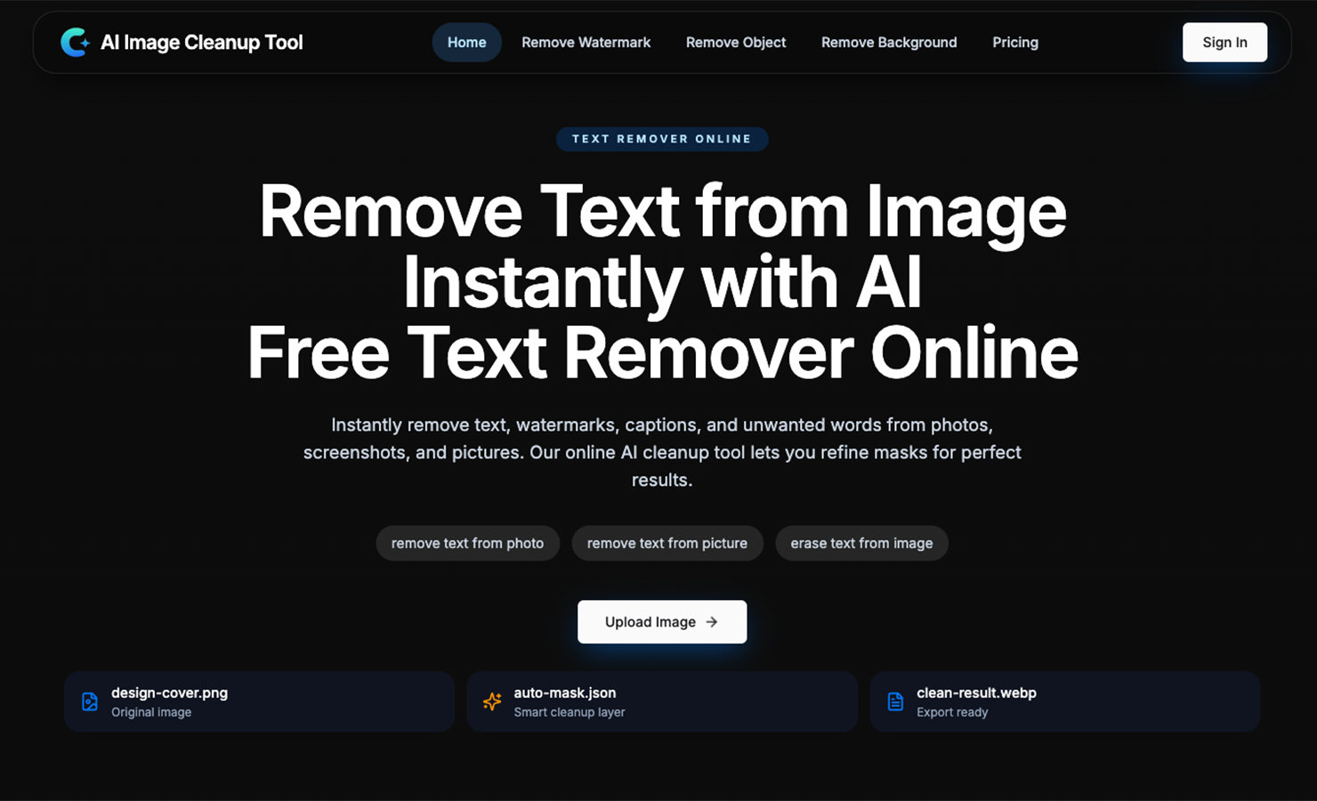 Remove Text from Image Remove Text from Image