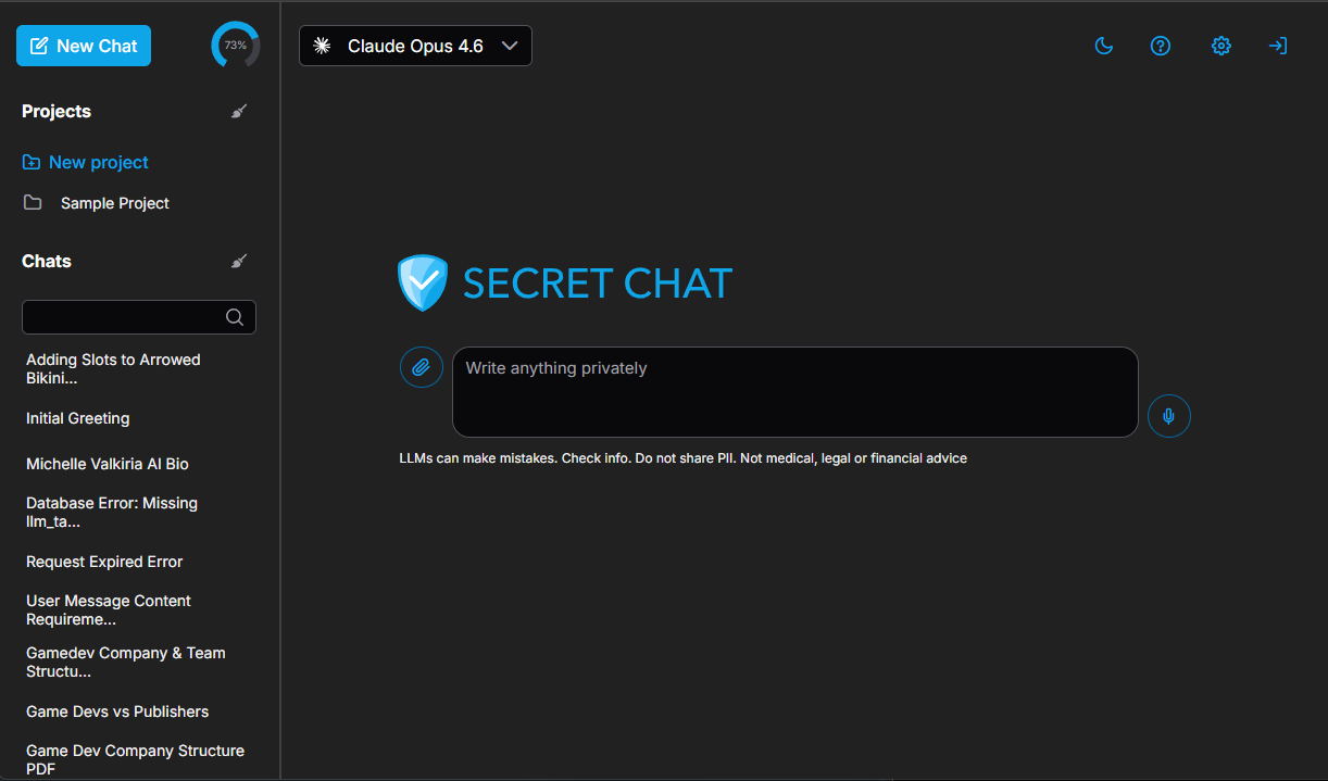 Secret Chat: Private Multi-LLM AI Secret Chat: Private Multi-LLM AI