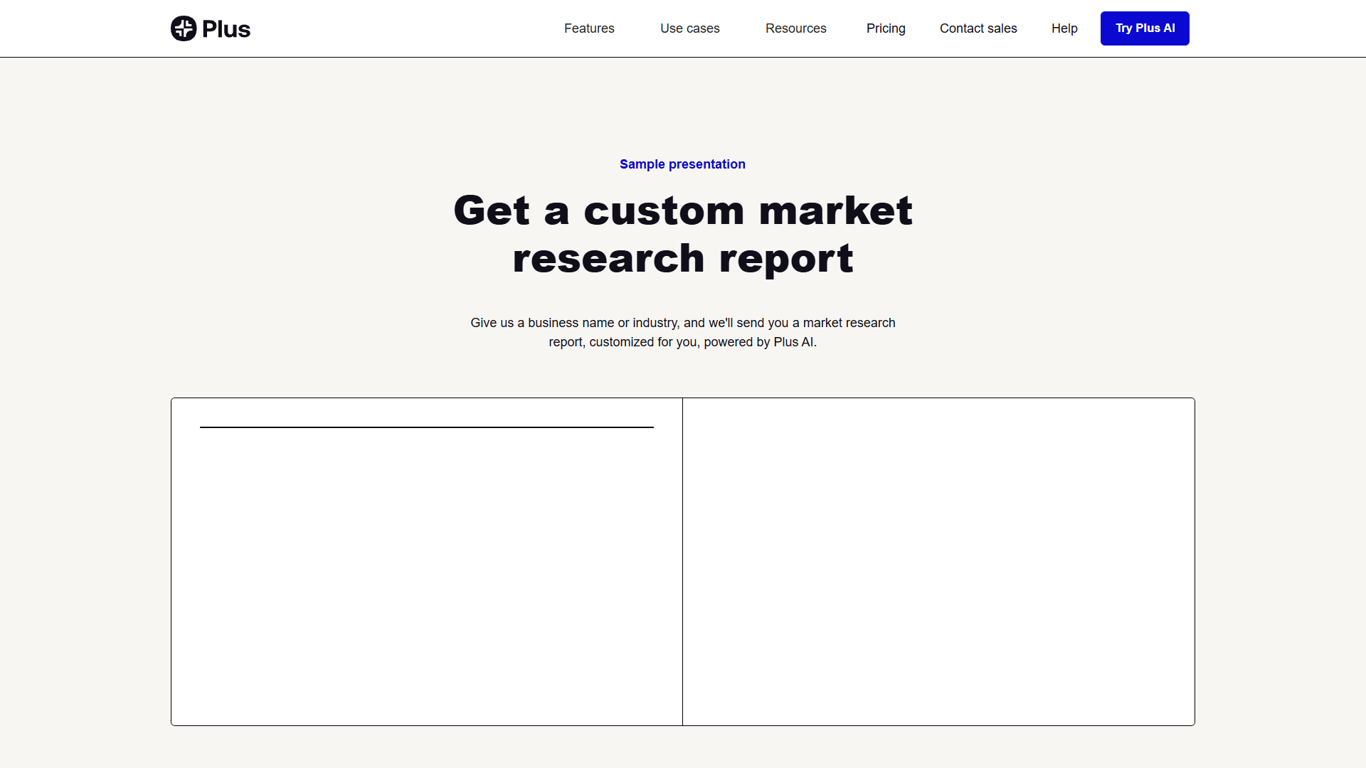 Plus AI Market Research Reports Plus AI Market Research Reports