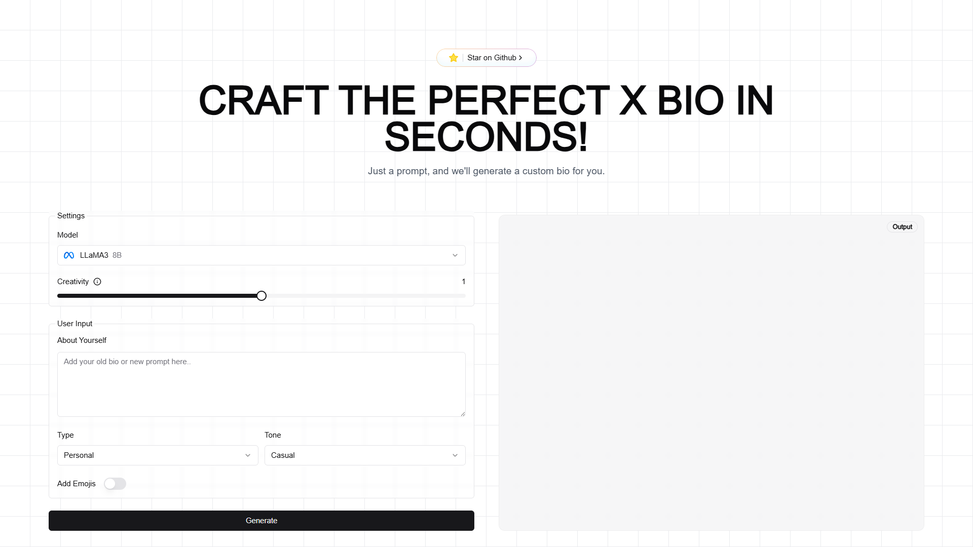 X Bio Generator X Bio Generator