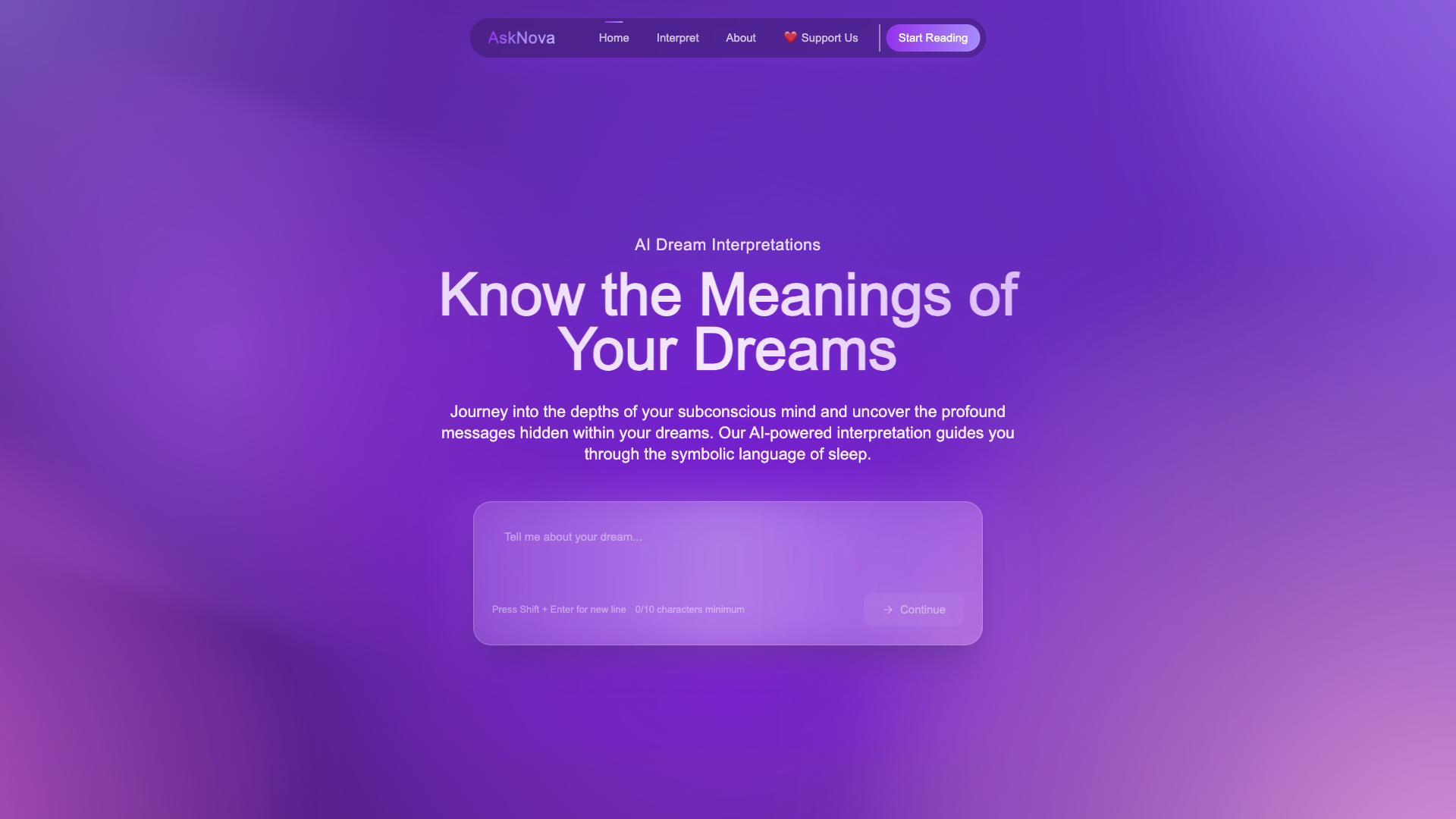 AskNova Dream Interpretation AskNova Dream Interpretation