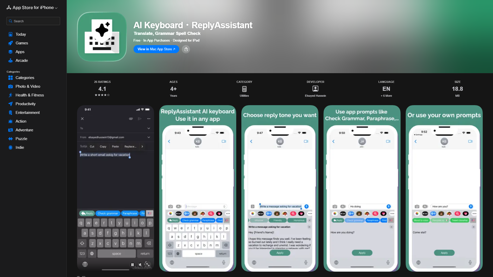 AI Keyboard・ReplyAssistant AI Keyboard・ReplyAssistant