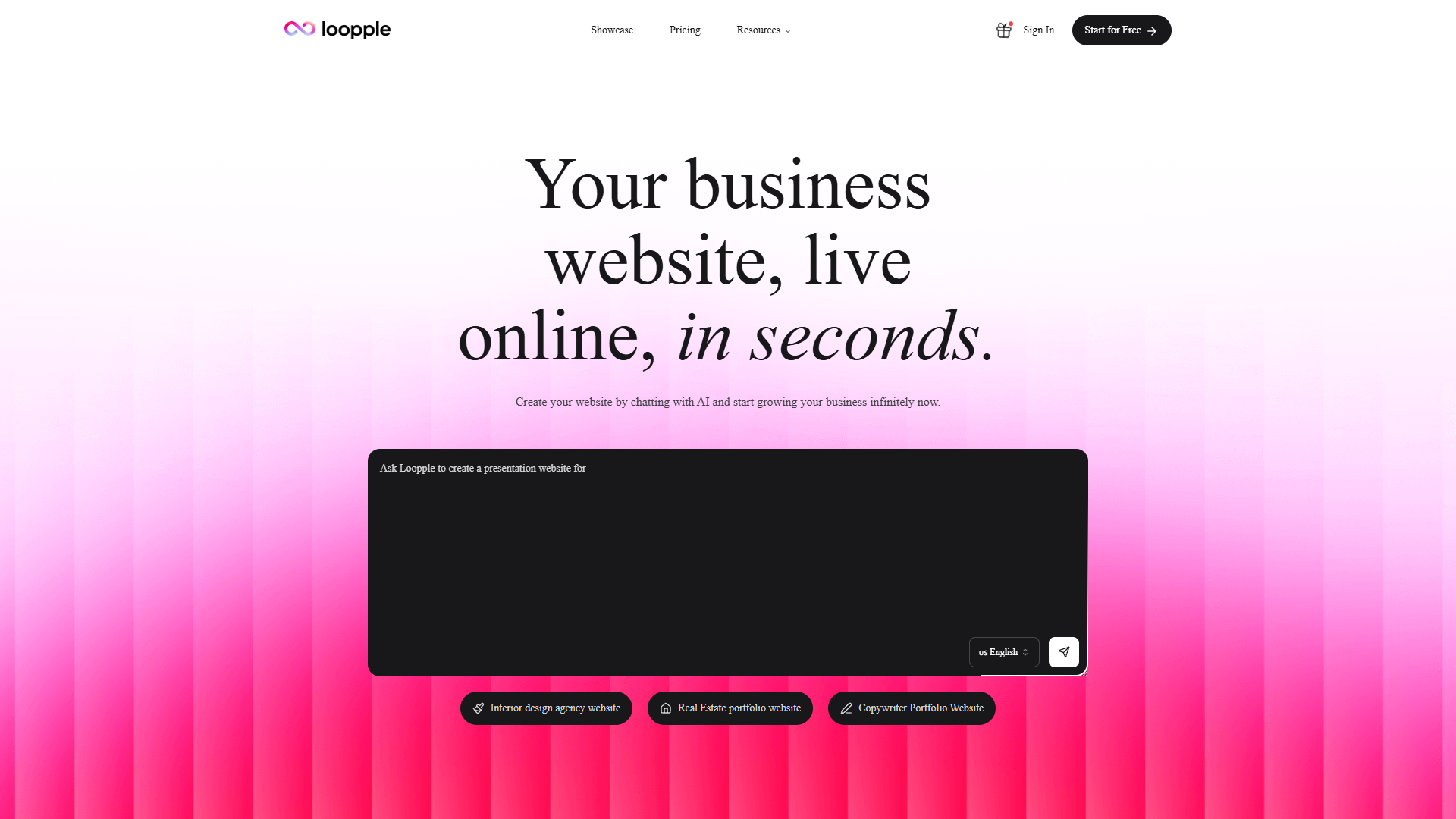 Loopple AI Website Builder Loopple AI Website Builder