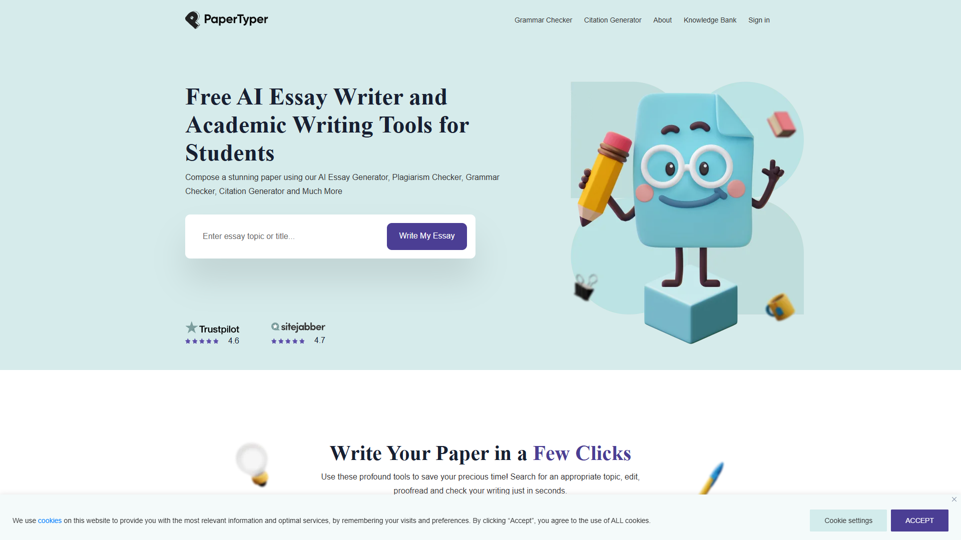 PaperTyper AI Essay Writer PaperTyper AI Essay Writer