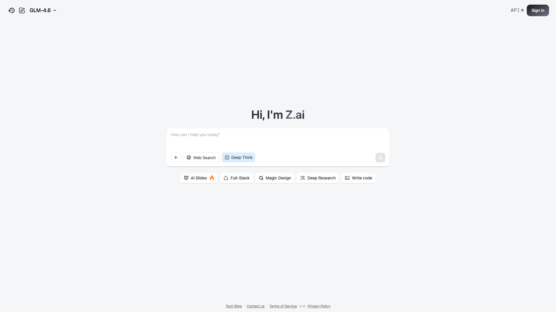 Z.ai Chat Z.ai Chat