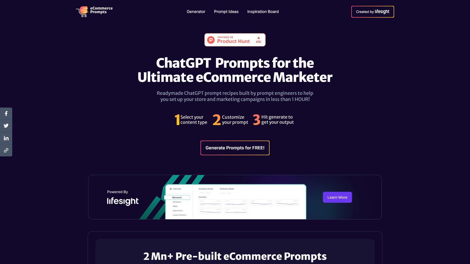 eCommerce Prompt Generator eCommerce Prompt Generator