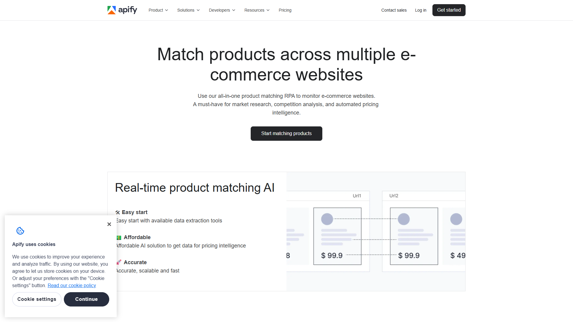 Apify Product Matching AI Apify Product Matching AI