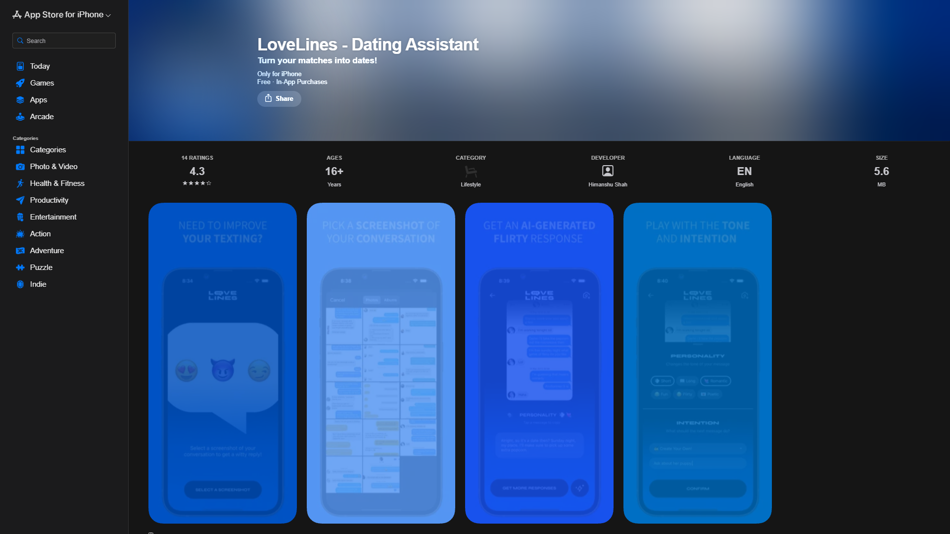 LoveLines - Dating Assistant LoveLines - Dating Assistant