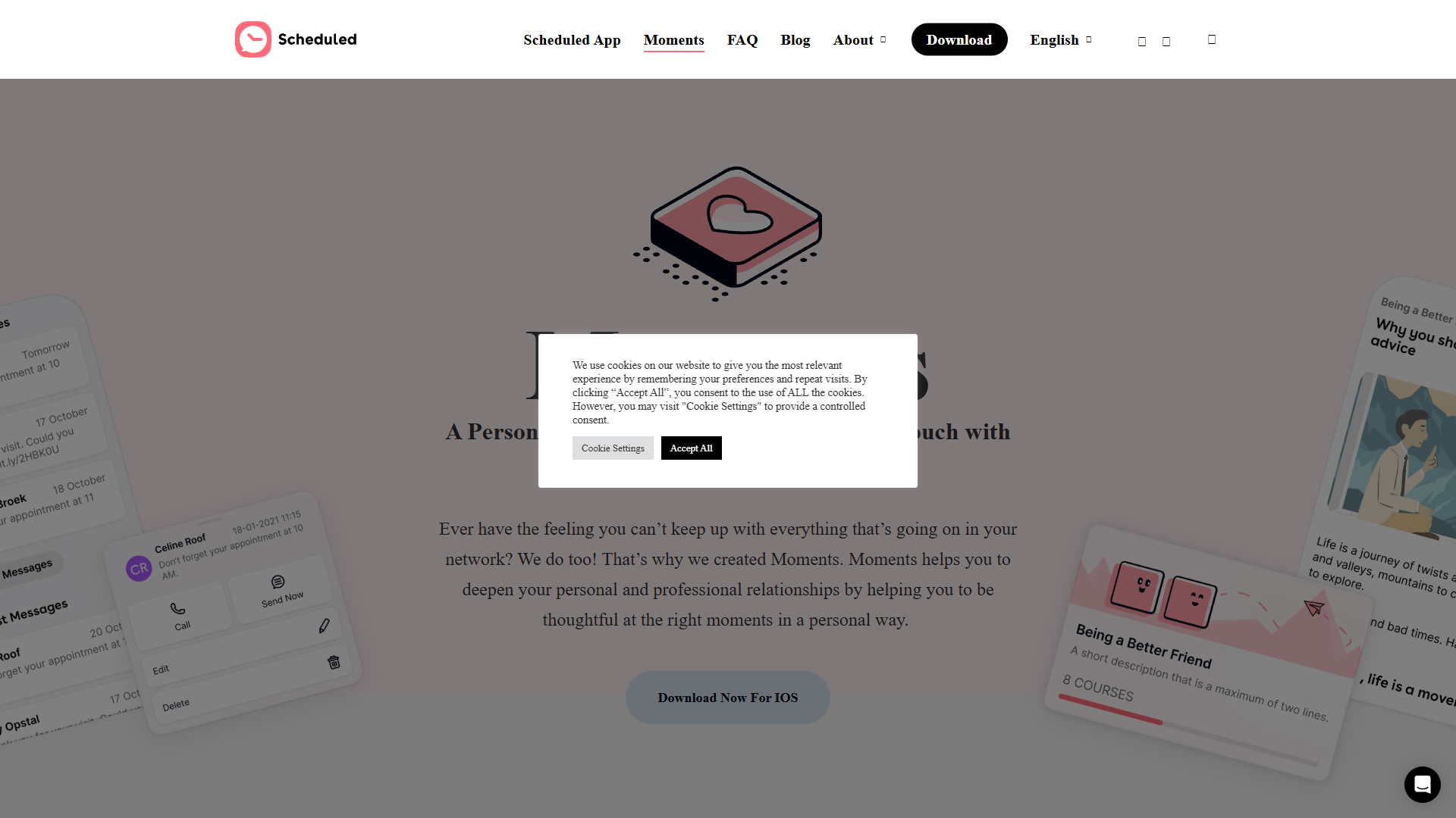 Moments — Personal Relationship Manager Moments — Personal Relationship Manager