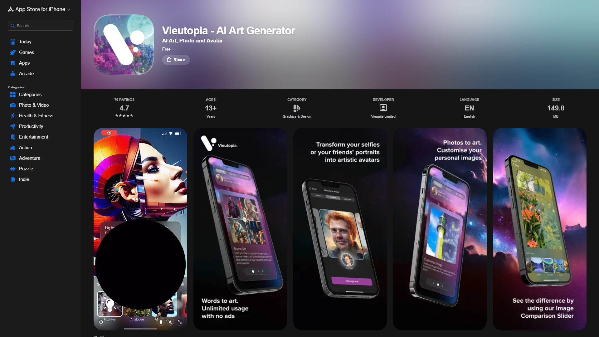 Vieutopia - AI Art Generator Vieutopia - AI Art Generator