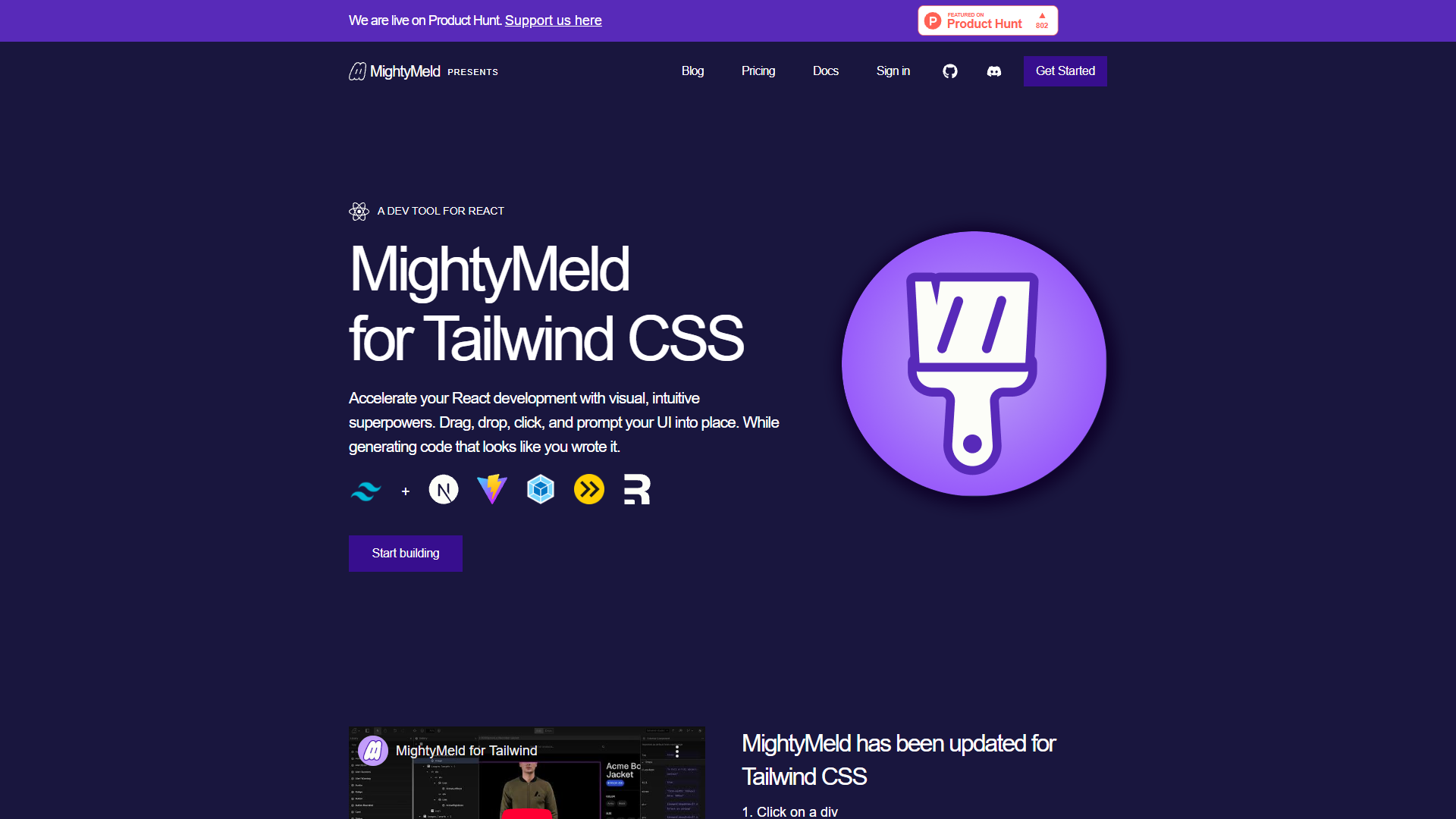 MightyMeld for Tailwind CSS and React MightyMeld for Tailwind CSS and React