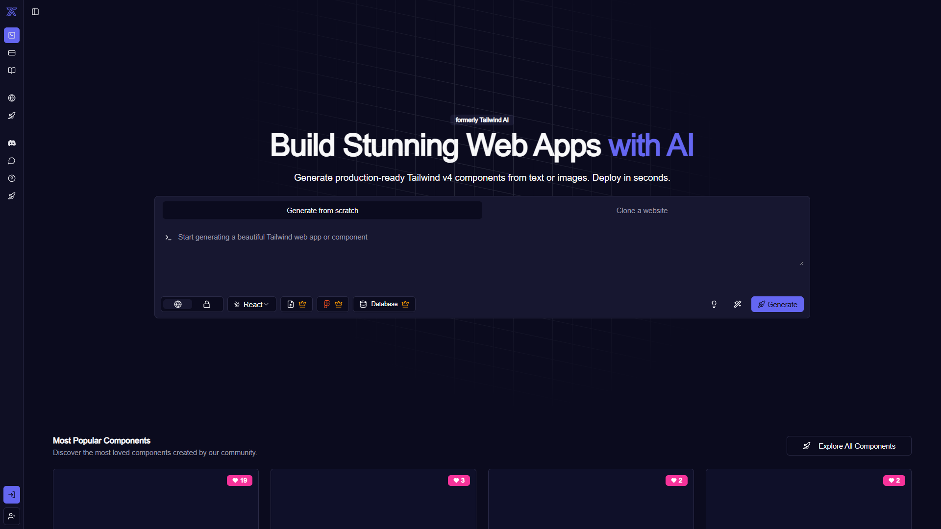 CodeRocket (Tailwind AI Website Builder) CodeRocket (Tailwind AI Website Builder)